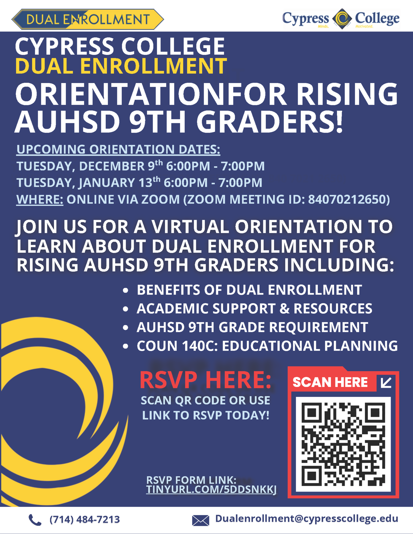 Cypress College Dual -Enrollment Orientation