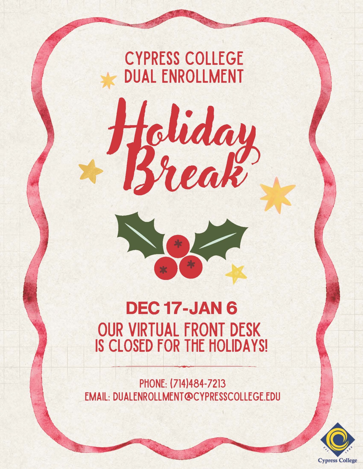 DE Holiday Virtual Front Desk